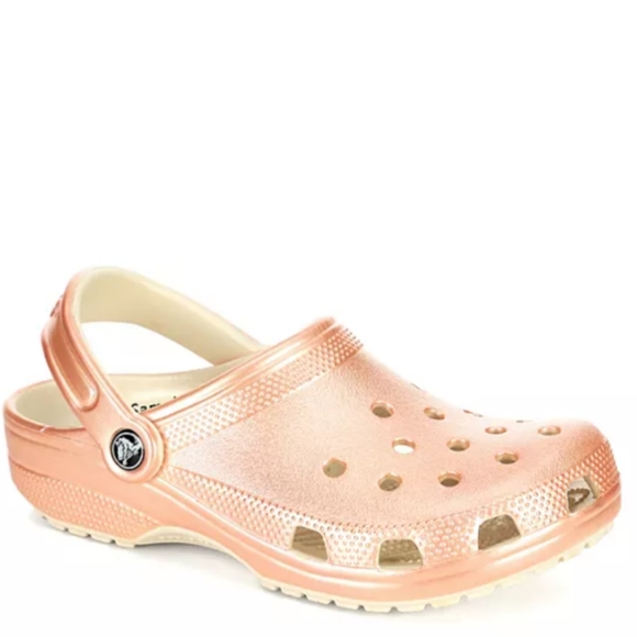 crocs rose gold